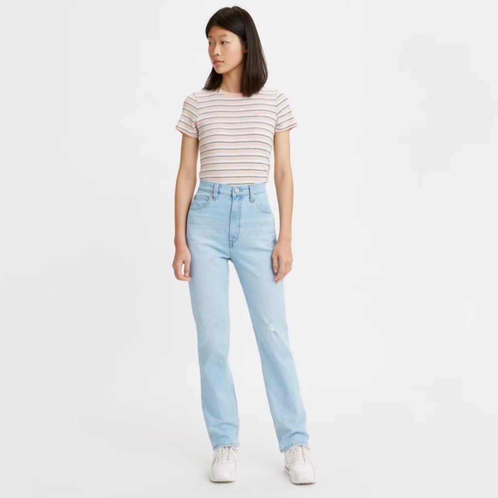 Levi’s 70’s High Rise Slim Straight Jeans Marin Hits 28W X 31L